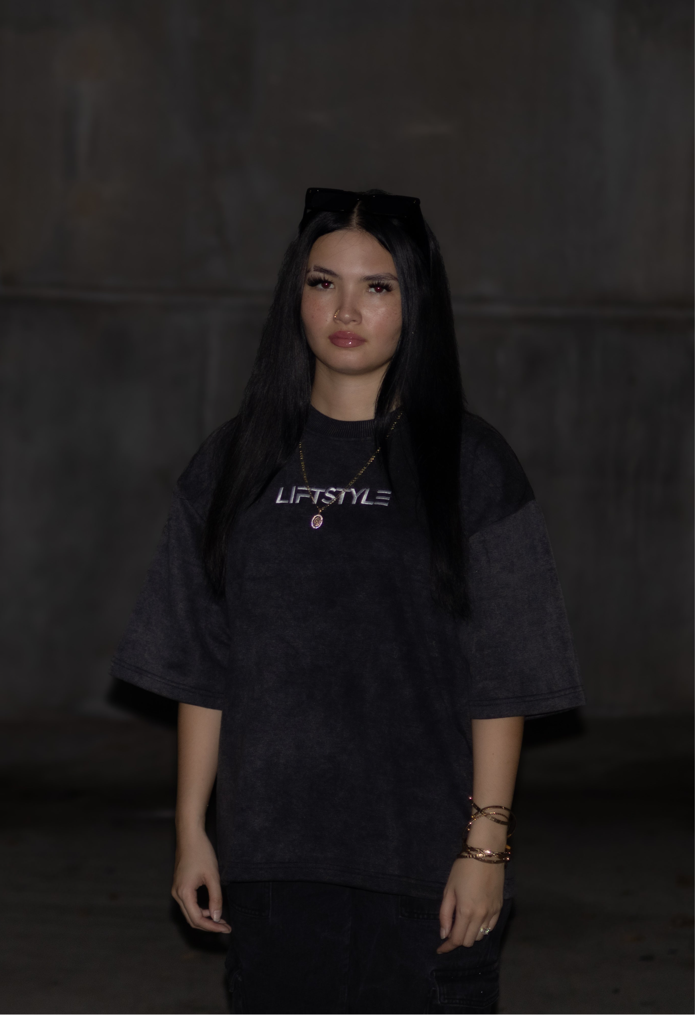 “ESSENTIAL” OVERSIZED TEE (Charcoal)