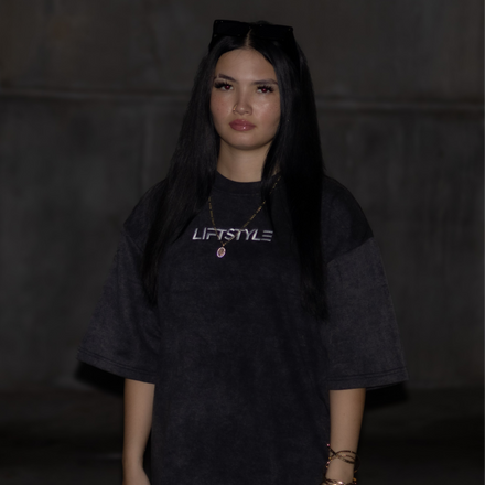 “ESSENTIAL” OVERSIZED TEE (Charcoal)